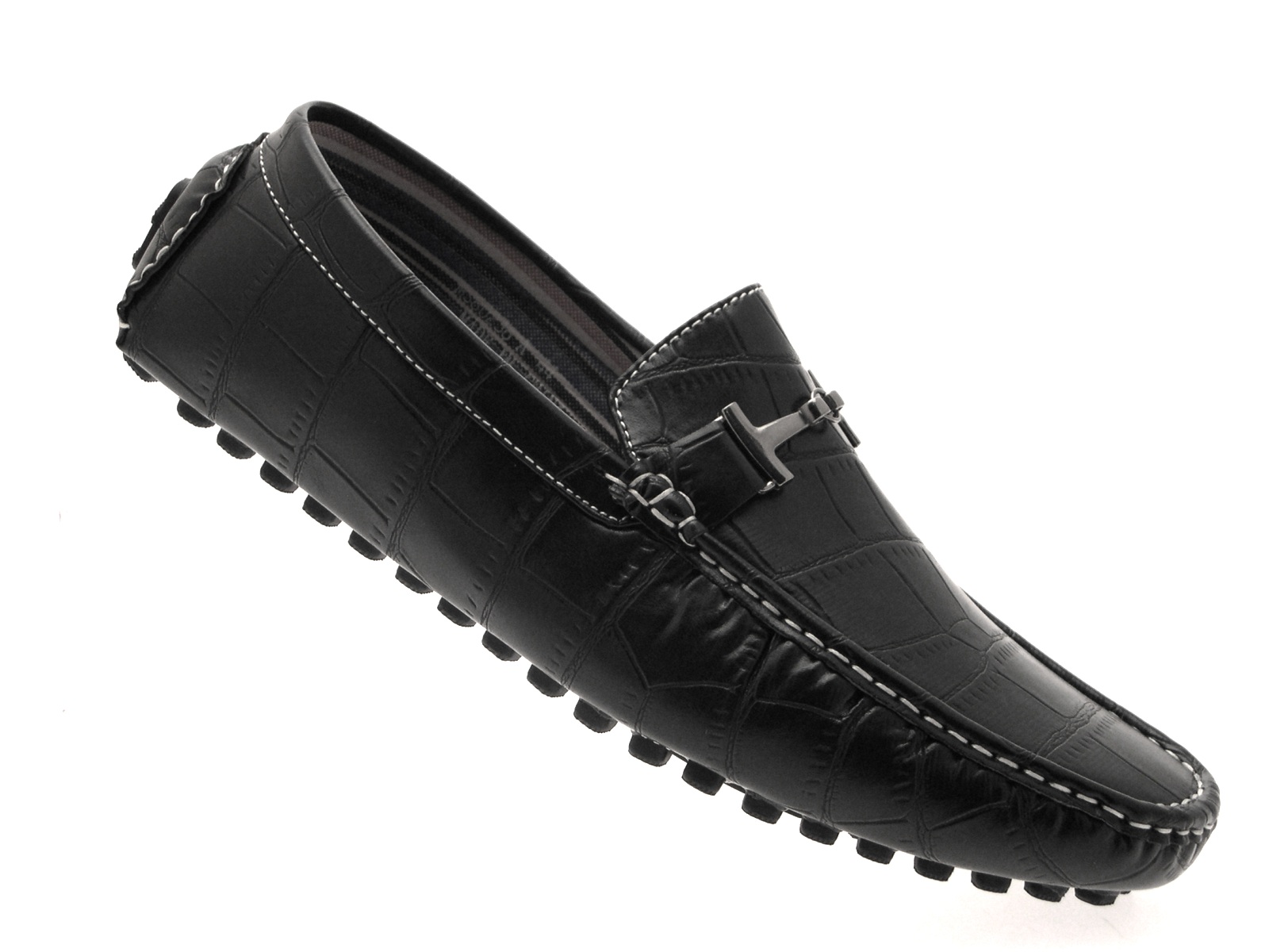 Mens Moccasin Mule Loafers Flexible Shoes Faux Leather Casual Shoes